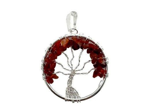 Carnelian Tree of Life Pendant