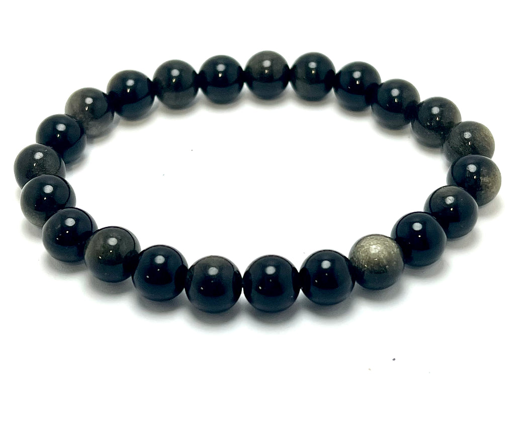 Golden Sheen Obsidian bracelet