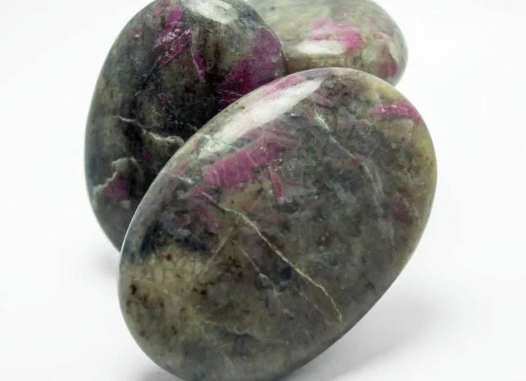 Ruby in Feldspar Palm Stone
