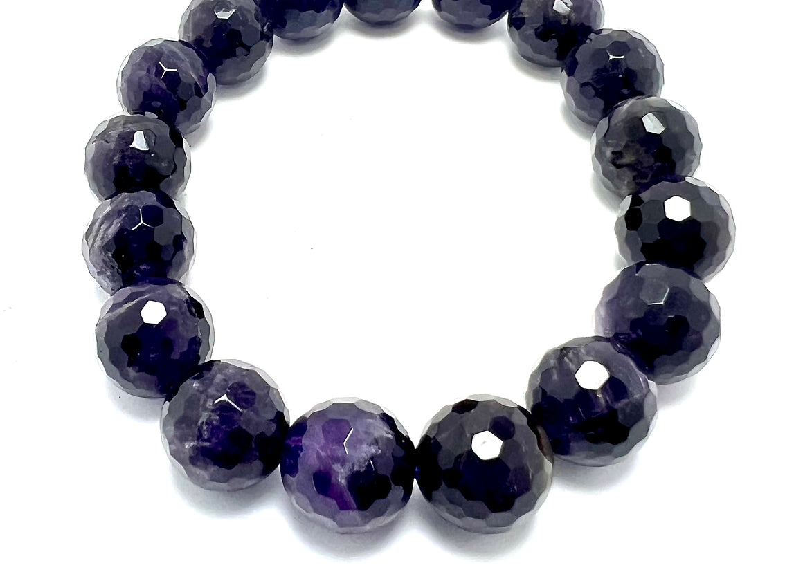 Faceted Amethyst Bracelet