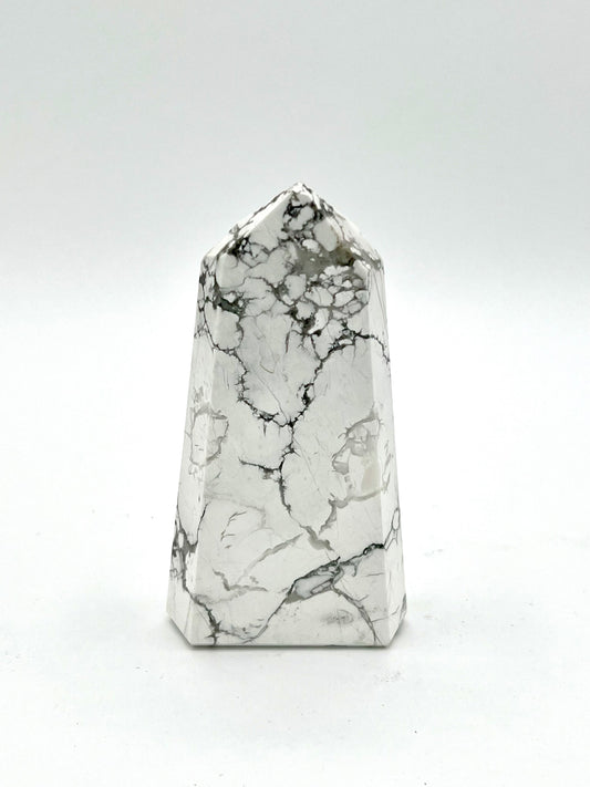 White Howlite Tower